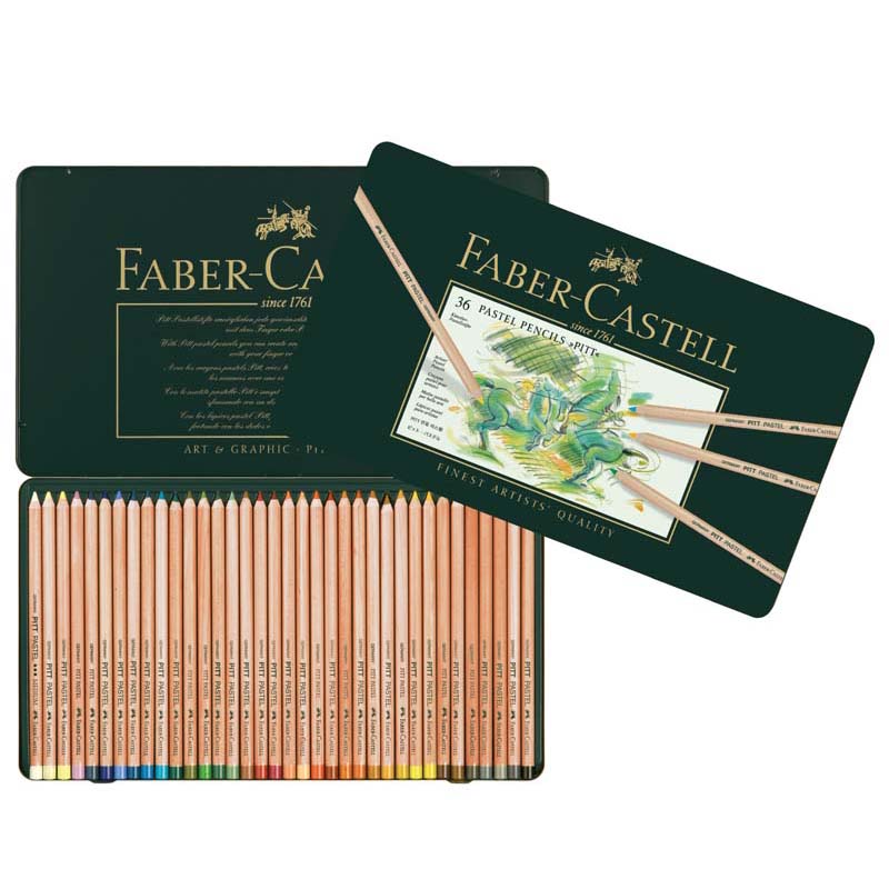 Art and Graphic színes ceruza készlet 36db-os PITT pasztell fém dobozban