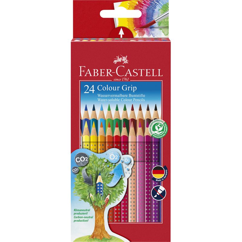Faber-Castell színes ceruza készlet 24db-os GRIP 2001 papír dobozban