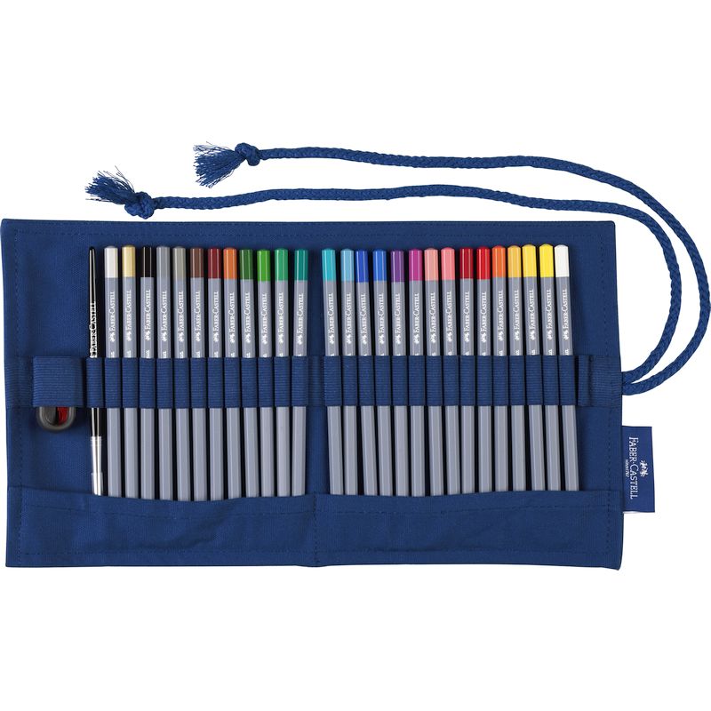 Art and Graphic színes ceruza készlet 30db-os GOLDFABER AQUA tekercses tolltartóban