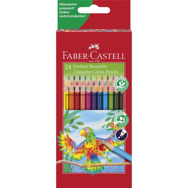Faber-Castell színes ceruza papagáj mintás 24db