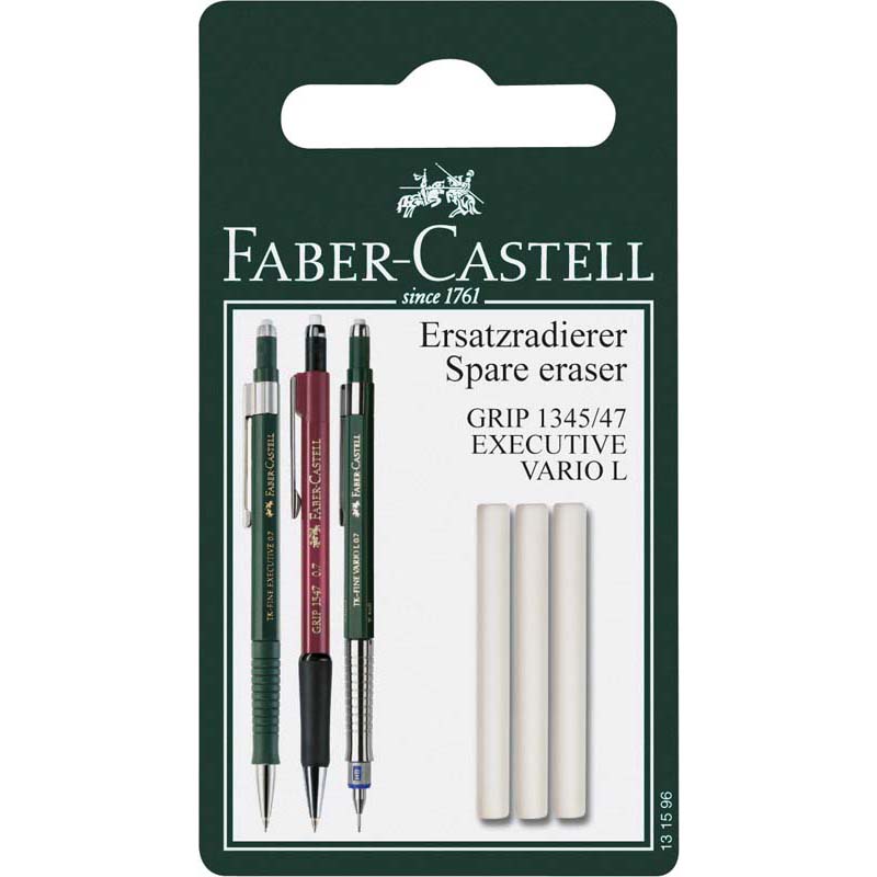 Faber-Castell tartalék radír 3db GRIP 1345/1347 ceruzához