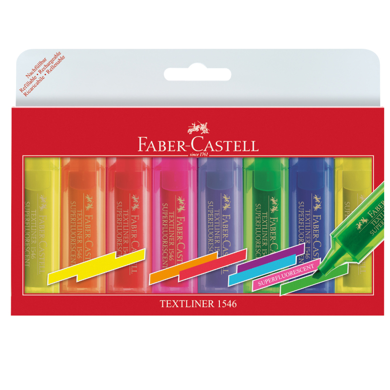 Faber-Castell szövegkiemelő készlet 8db-os 1546 superfluorescent