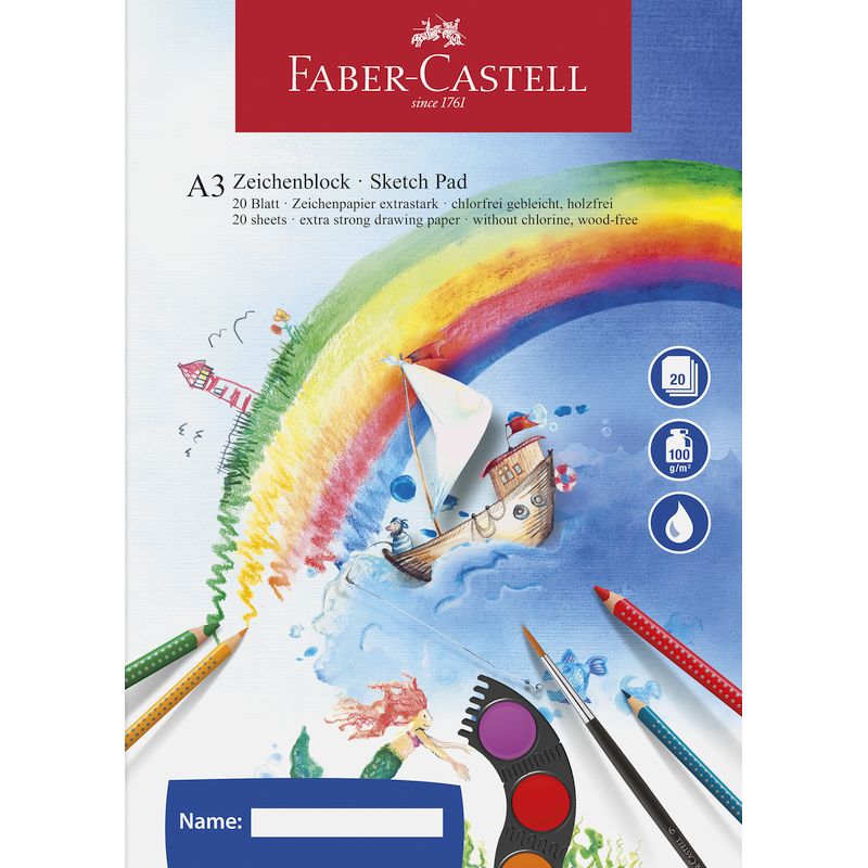 Faber-Castell rajzfüzet A/3 100gr 20ív