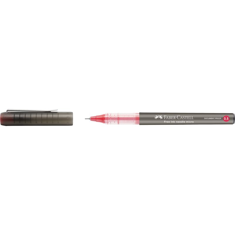 Faber-Castell roller toll 0,5mm NEEDLE piros