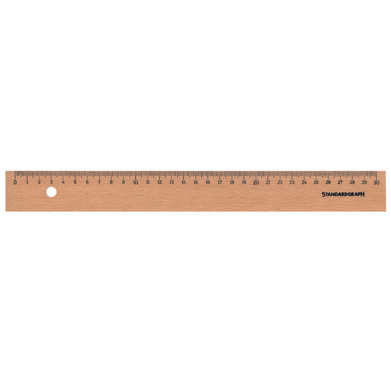 Standardgraph műszaki vonalzó fa 20cm