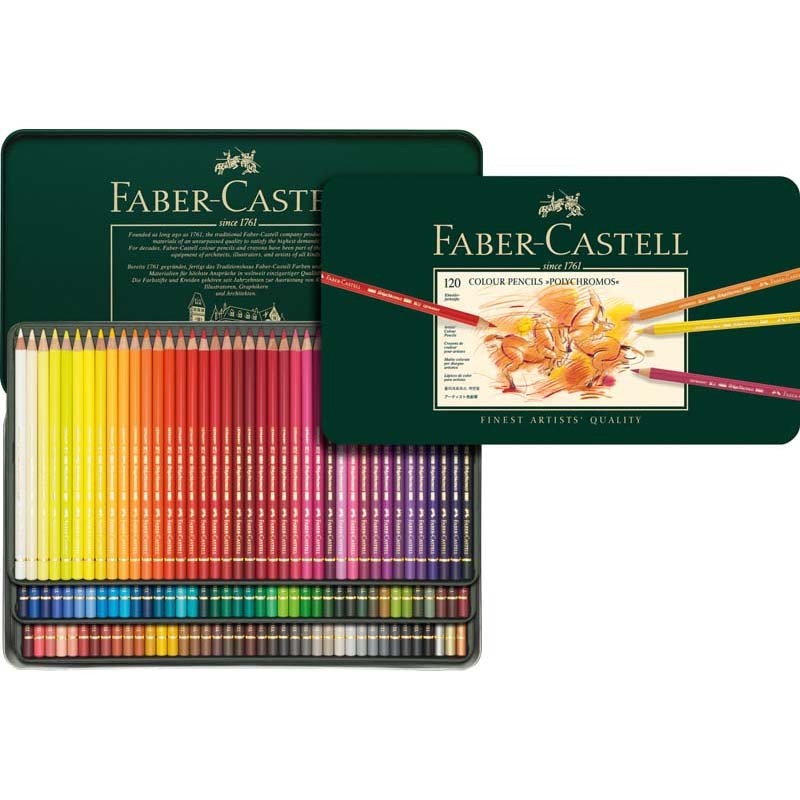 Art and Graphic színes ceruza készlet 120db-os POLYCHROMOS fém dobozban