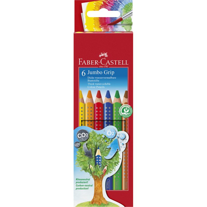 Faber-Castell színes ceruza készlet 6db-os GRIP JUMBO