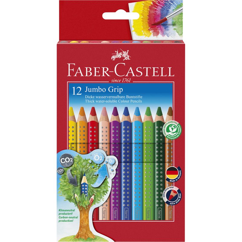Faber-Castell színes ceruza készlet 12db-os GRIP JUMBO