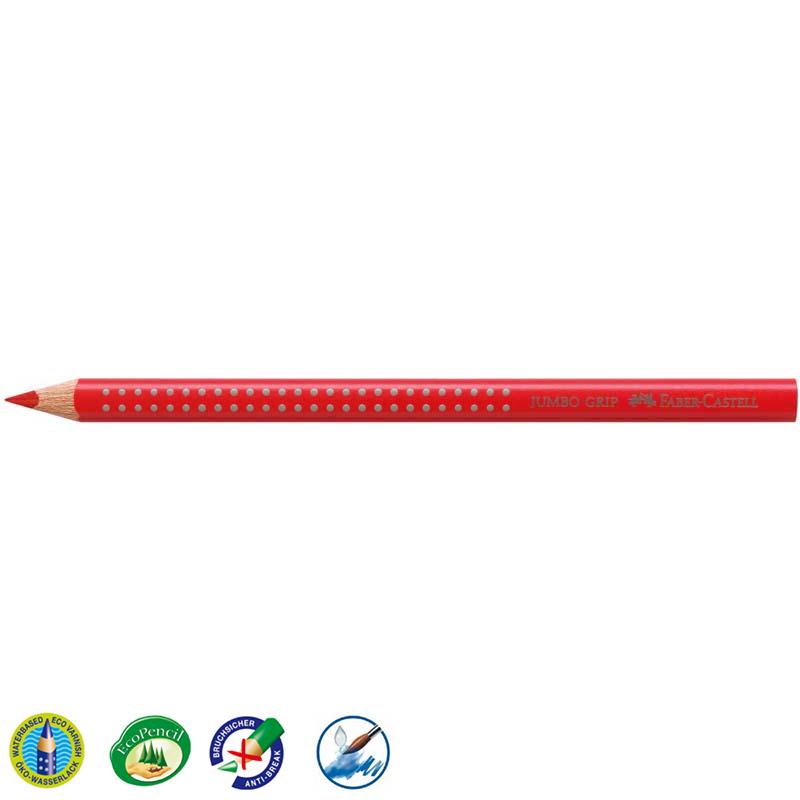 Faber-Castell színes ceruza GRIP JUMBO piros