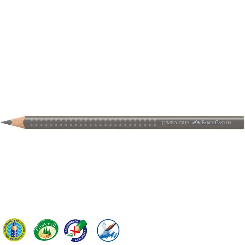 Faber-Castell színes ceruza GRIP JUMBO szürke