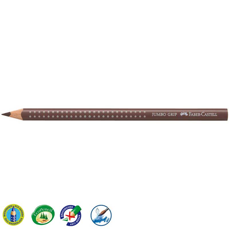 Faber-Castell színes ceruza GRIP JUMBO sötétbarna