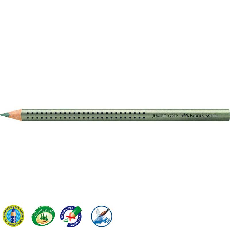 Faber-Castell színes ceruza GRIP JUMBO metál zöld
