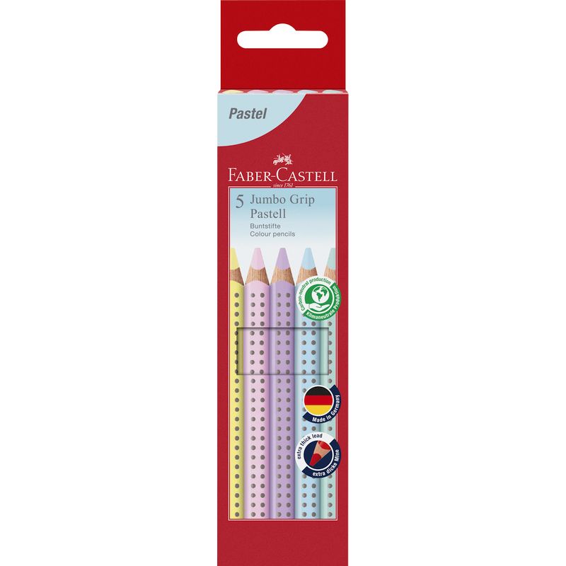 Faber-Castell színes ceruza készlet 5db-os GRIP JUMBO pasztell
