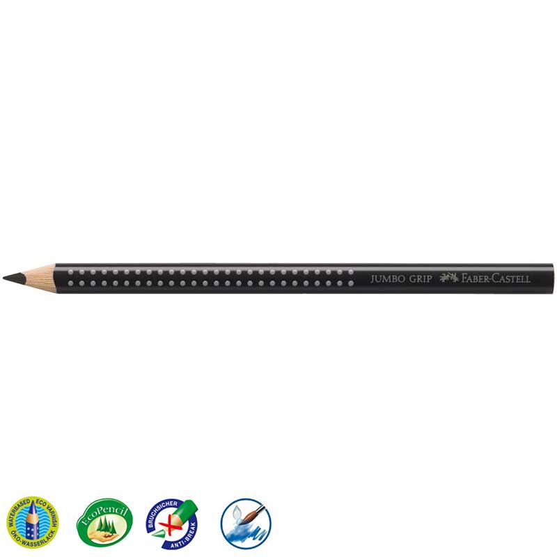 Faber-Castell színes ceruza GRIP JUMBO fekete