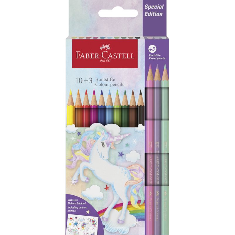 Faber-Castell színes ceruza készlet 10+3db-os kastélyos UNIKORNIS 2024