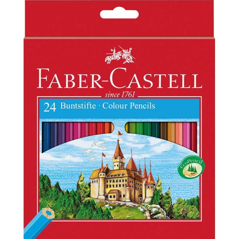 Faber-Castell színes ceruza vármintás doboz 24db