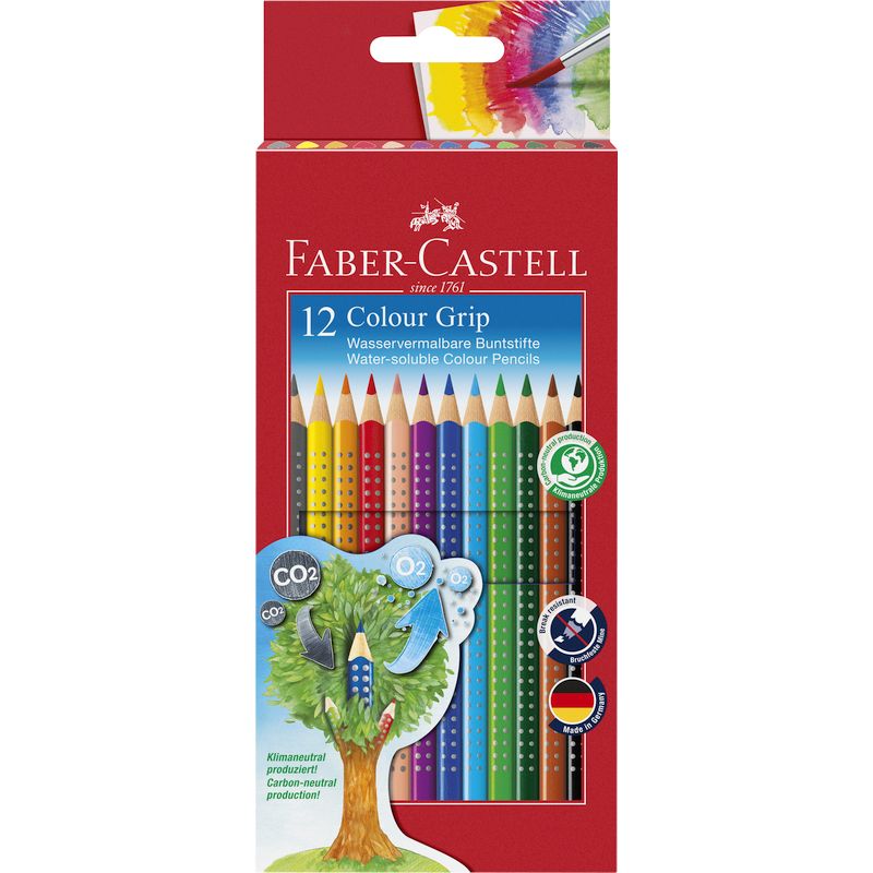 Faber-Castell színes ceruza készlet 12db-os GRIP 2001papír dobozban