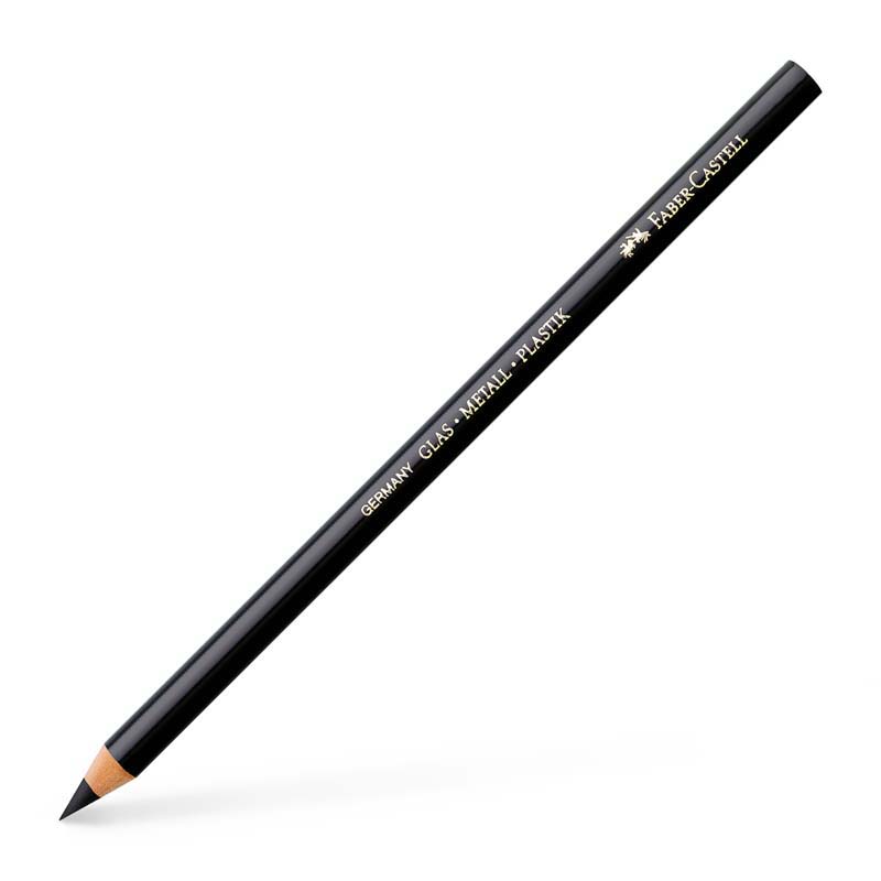 Faber-Castell ceruza üvegre, fémre, műanyagra, vízálló, fekete