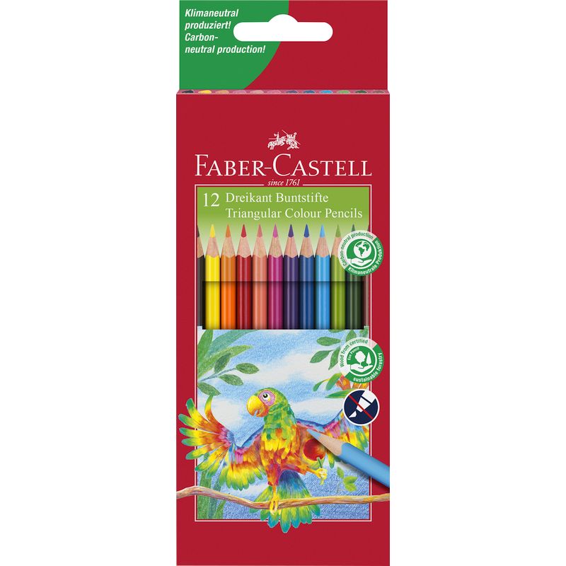 Faber-Castell színes ceruza papagáj mintás 12db
