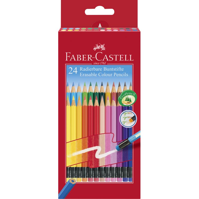 Faber-Castell színes ceruza készlet 24DB-os radíros