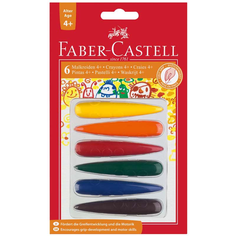 Faber-Castell zsírkréta készlet 6db-os 4 éves kortól