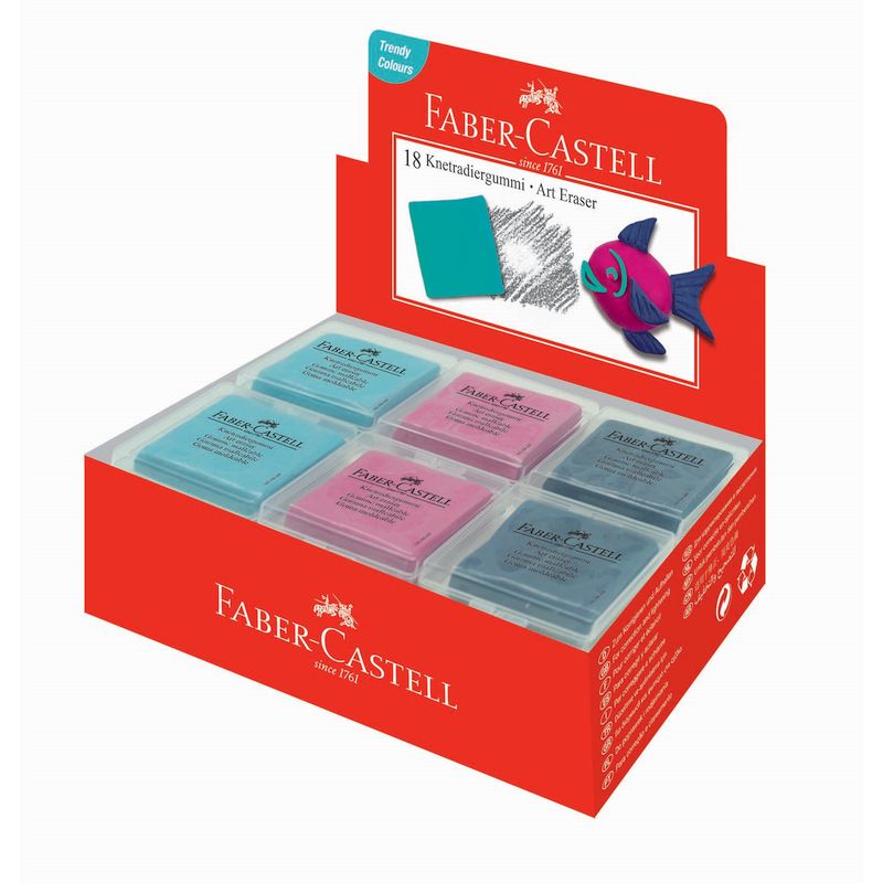 Faber-Castell gyurmaradír műanyag dobozban klf. trendi színek 2019