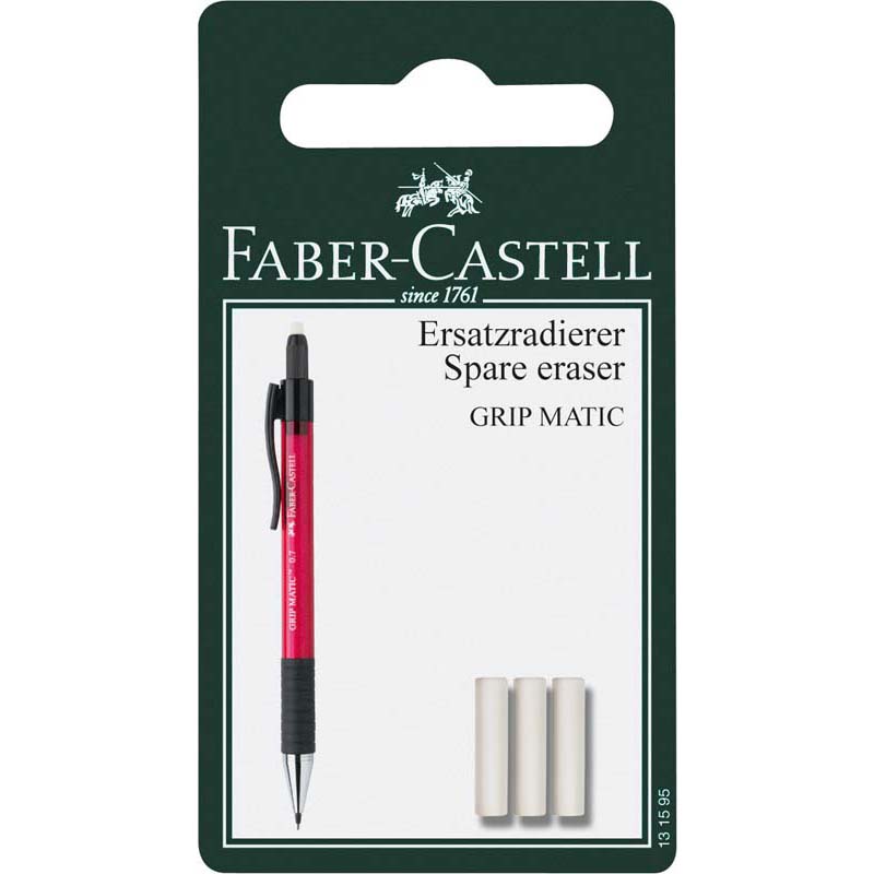 Faber-Castell tartalék radír 3db GRIP matic ceruzához