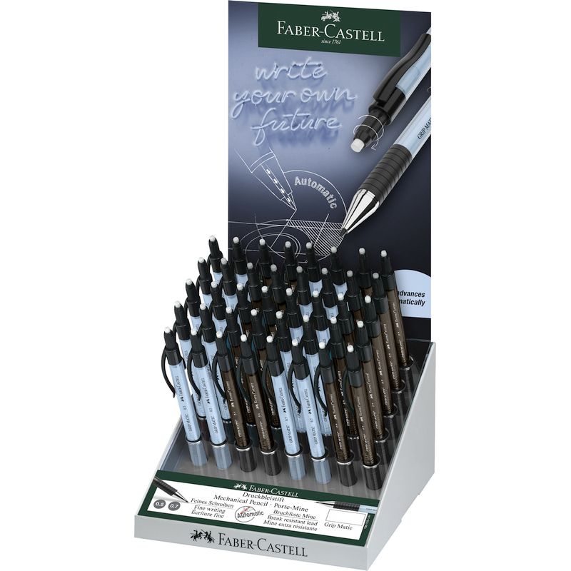 Faber-Castell töltőceruza 0,5/0,7mm GRIP MATIC 1375/1377 40db-os display 2024