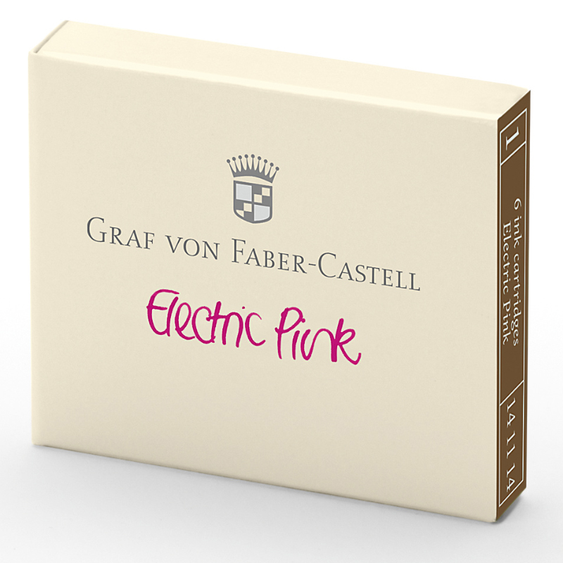 Graf von Faber-Castell tintapatron 6db-os electric pink