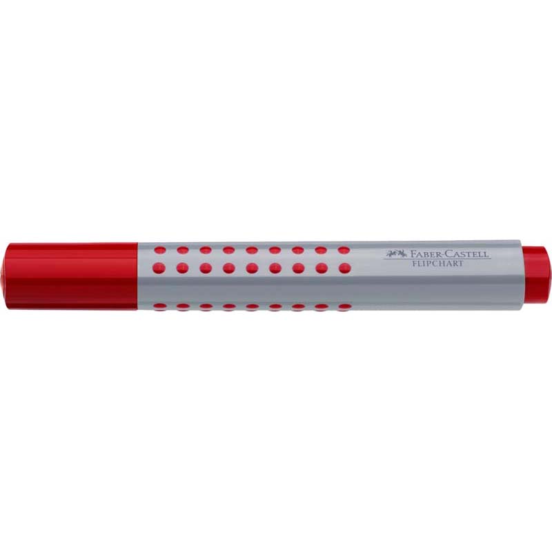 Faber-Castell flipchart filc GRIP kerek hegyű piros