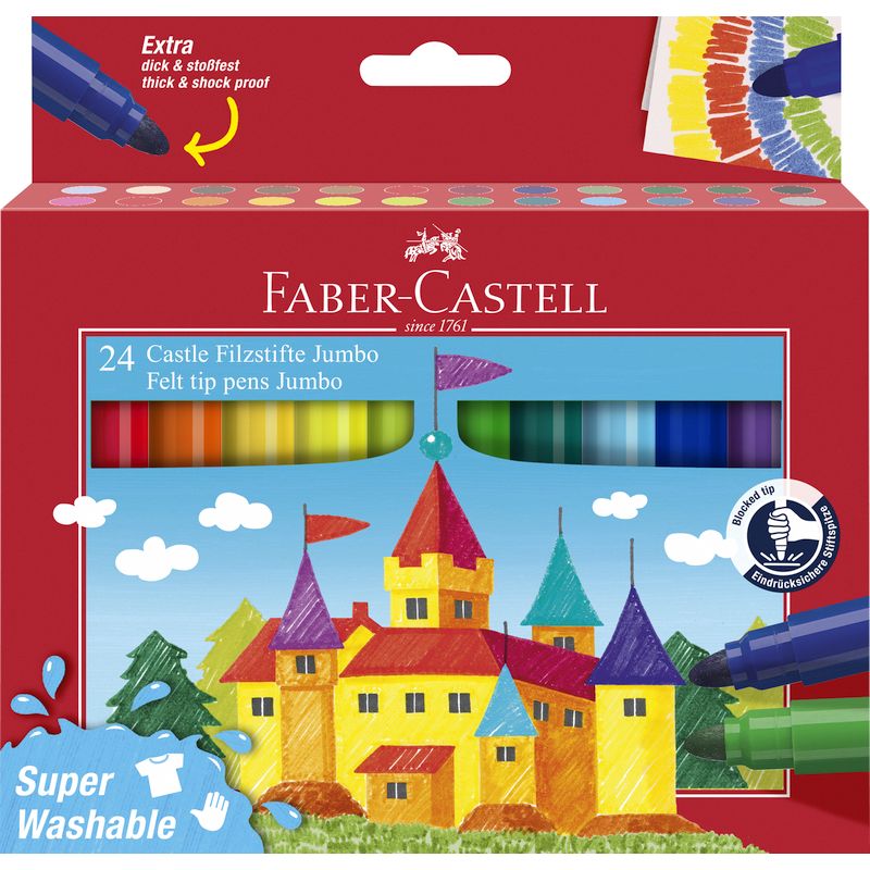 Faber-Castell filctoll készlet 24db-os JUMBO kastélyos