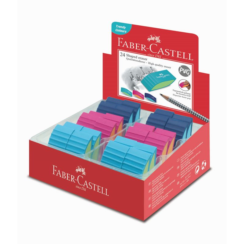 Faber-Castell radír bicolor pvc mentes trendi színek 2019