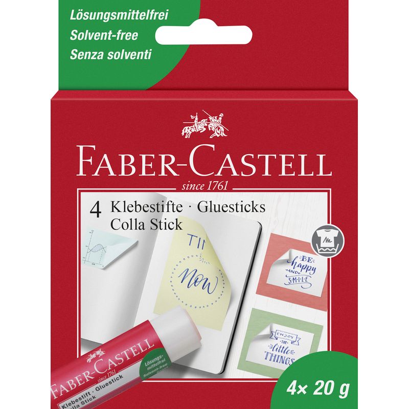 Faber-Castell ragasztóstift készlet 4db-os 20gr.