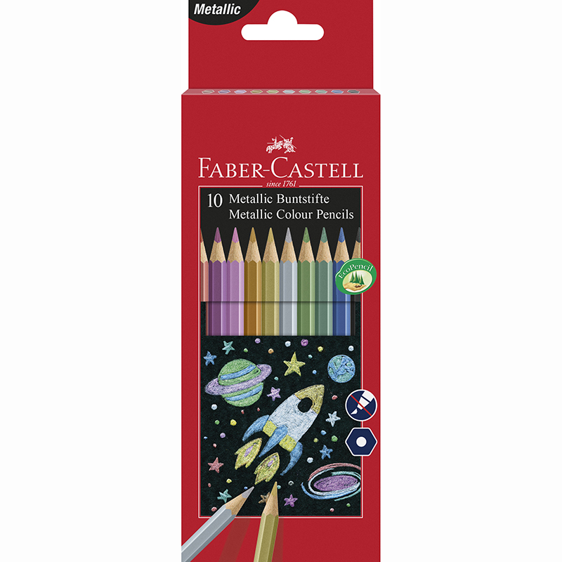 Faber-Castell színes ceruza készlet 10db-os metál színek