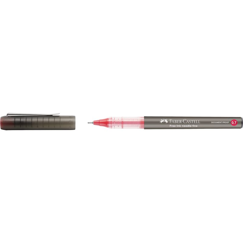 Faber-Castell roller toll 0,7mm NEEDLE piros