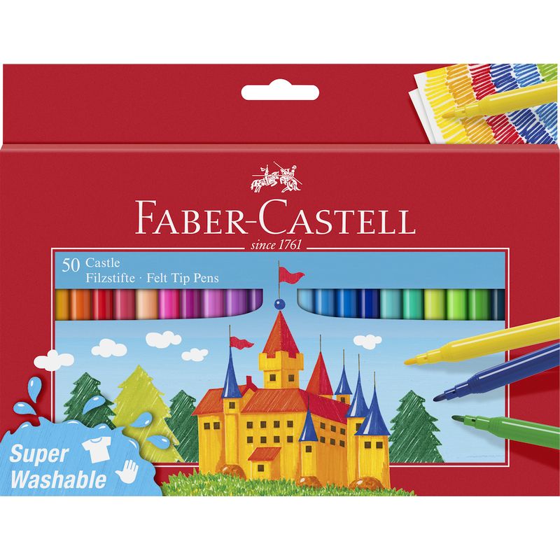 Faber-Castell filctoll készlet 50db-os KASTÉLY