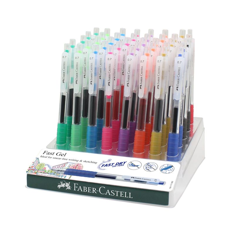 Faber-Castell zselés toll 0,7mm 40db-os display