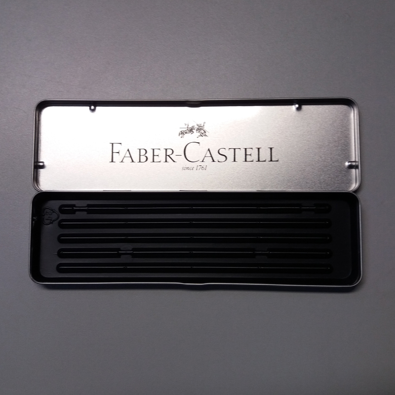 Faber-Castell tolltartó 5 részes fém ezüst/matt