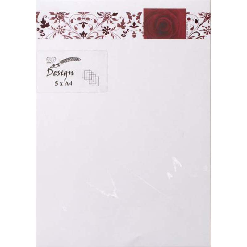 Artoz design papír 5db/csomag rose ornamental