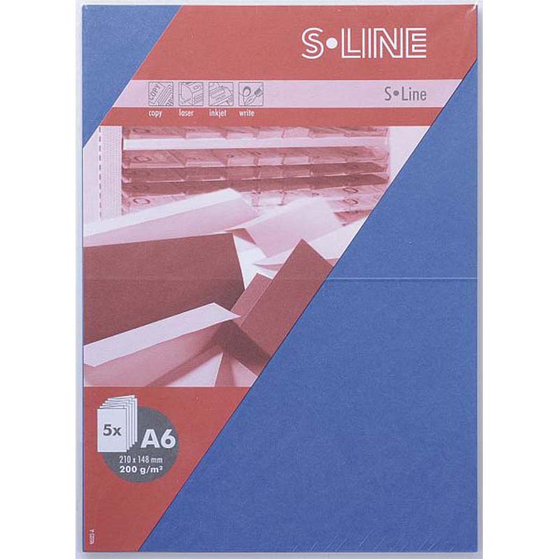 Artoz sline kártya A6 200gr 5db/csomag marine
