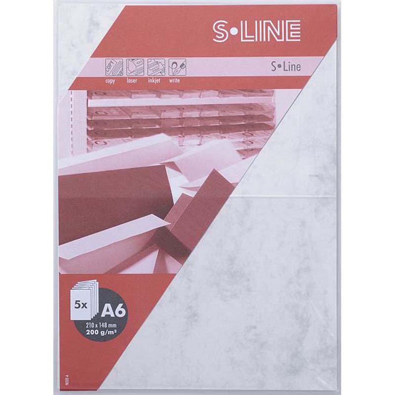 Artoz sline kártya A6 márvány szürke 5db