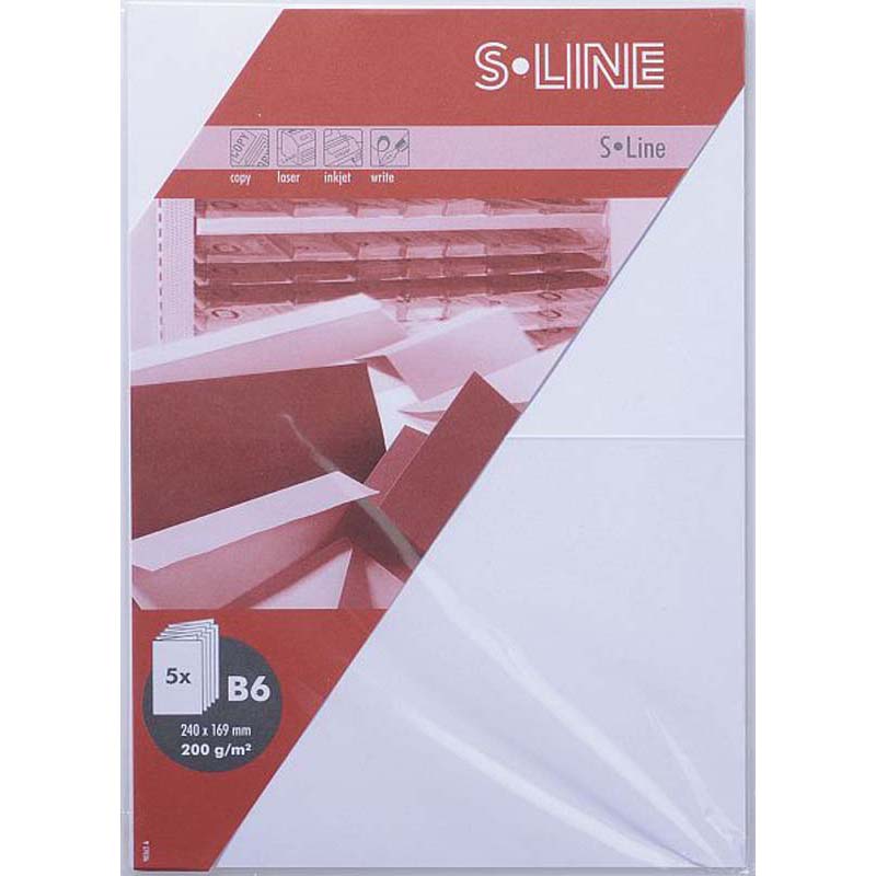 Artoz sline kártya B6 200gr 5db/csomag white