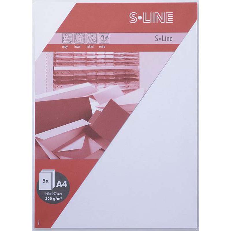 Artoz sline kártya A4 200gr 5db/csomag white