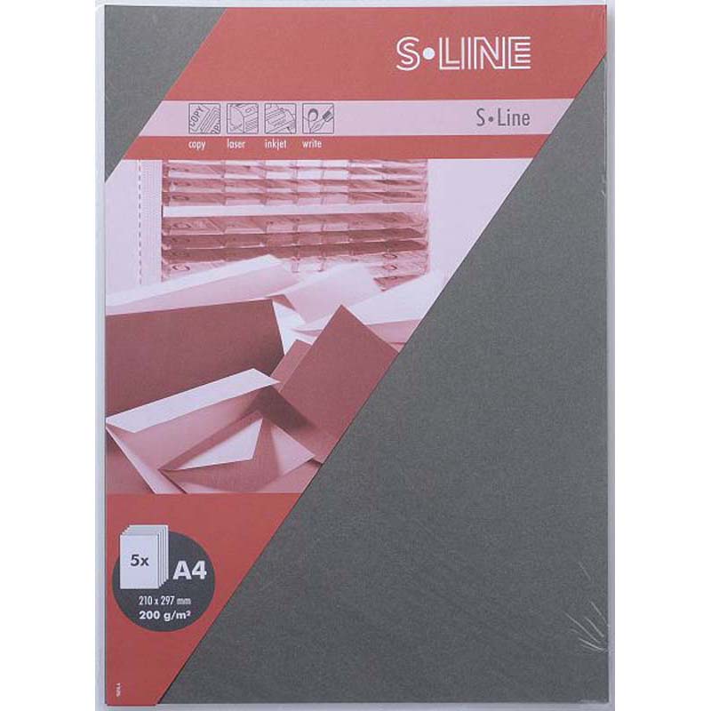 Artoz sline kártya A4 200gr 5db/csomag graphite