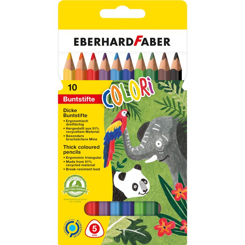 Eberhard Faber színes ceruza készlet 10db-os Jumbo COLORI