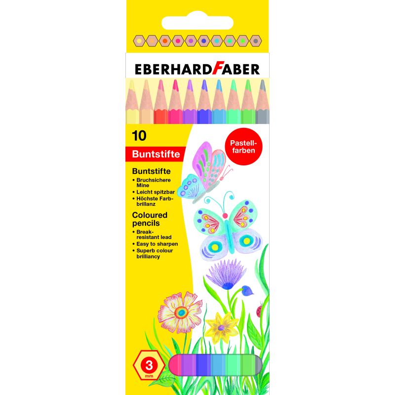 Eberhard Faber színes ceruza készlet 10db-os pasztell