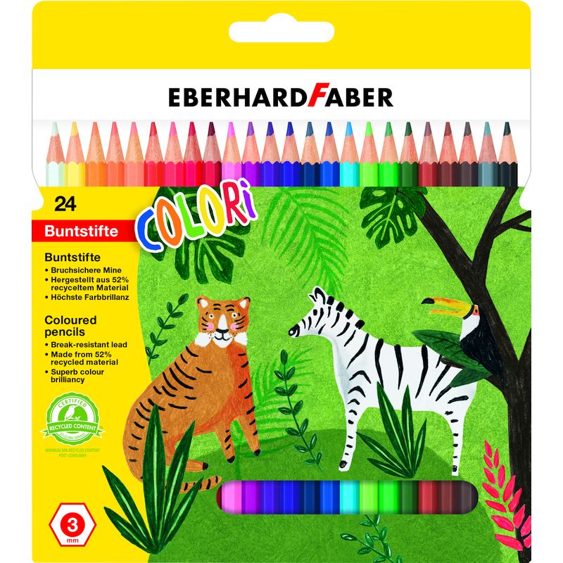 Eberhard Faber színes ceruza készlet 24db-os mintás