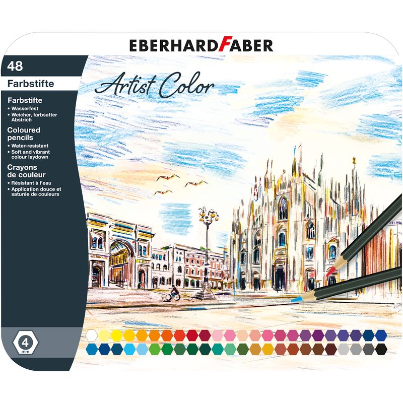 Eberhard Faber színes ceruza készlet 48db-os fém dobozban ARTIST COLOR