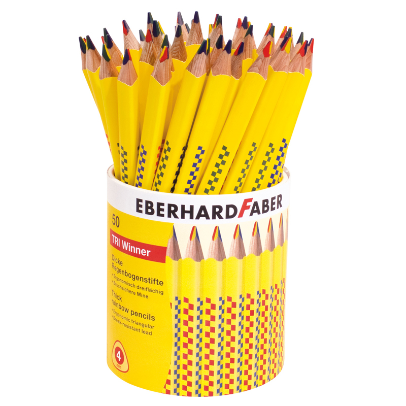 Eberhard Faber színes ceruza szett 50db-os Tri Winner '5' szivárvány