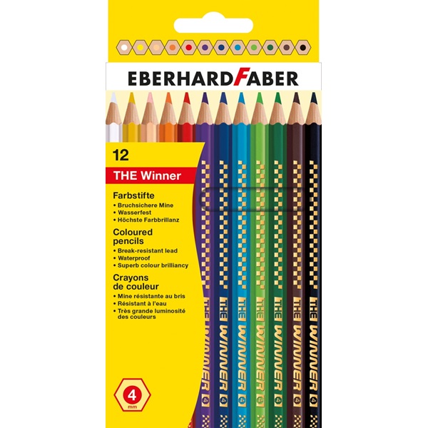 Eberhard Faber színes ceruza készlet 12db-os TRI WINNER '4'